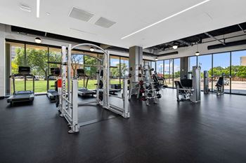 Fitness center with private fitness studio